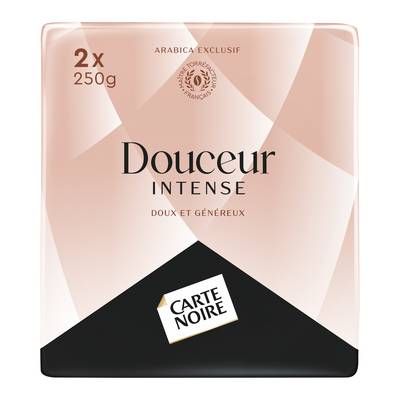Carte Noire Café moulu Douceur Intense 100% arabica, 2x250g