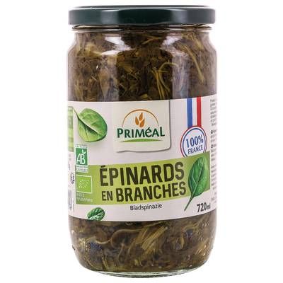 Priméal Epinard en branche bio Origine France, 720ml