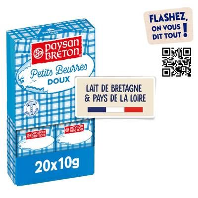 Paysan Breton Petits Beurres Doux, 20 portions
