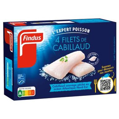 Findus Filets de cabillaud MSC, 4x100g