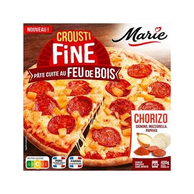 Marie Pizza chorizo cuite au feu de bois, 400g