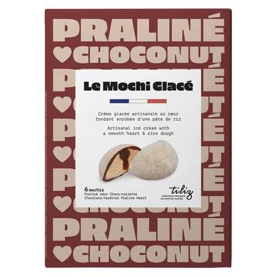 Le Mochi Glacé Mochi glacé praliné cœur chocolat, 210g