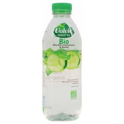 Volvic Concombre Menthe et Basilic Bio, 75cl