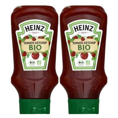 Heinz Tomato Ketchup Bio Flacon, Lot de 2x580g