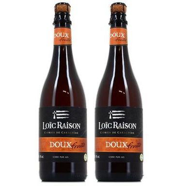 Loic Raison Cidre Doux 3°, Lot de 2x75cl