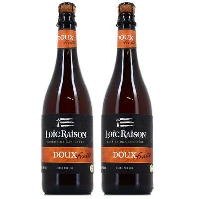 Loic Raison Cidre Doux 3°, Lot de 2x75cl