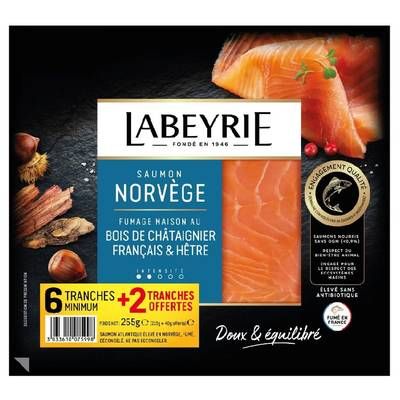 Labeyrie Saumon Fumé de Norvège, 255g