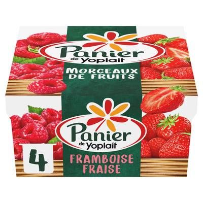 Panier de Yoplait Yaourts Fraise Framboise, 4x125g