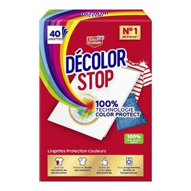 Decolor stop Lingettes Protection Couleurs, 40 lingettes