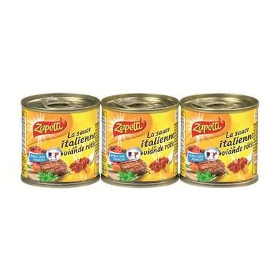 Zapetti Sauce bolognaise à la viande rotie, 3x95g