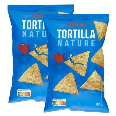 Auchan Tortillas nature, Lot de 2x150g