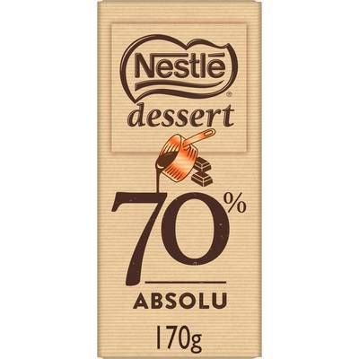 Nestlé Dessert Chocolat pâtissier noir absolu, 170g