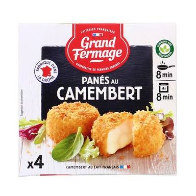 Grand Fermage Panés au camembert, 4x25g