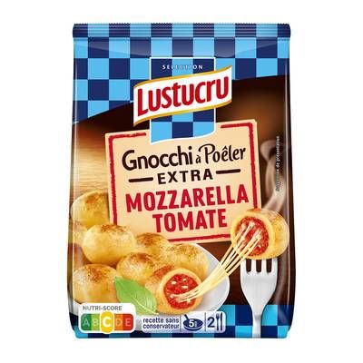 Lustucru Gnocchi à Poêler Extra Mozzarella & Tomate, 280g