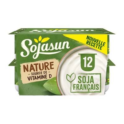 Sojasun Dessert végétal soja nature, 12x100g