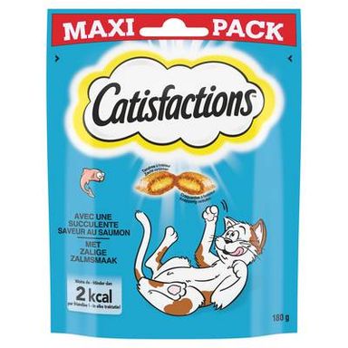 Catisfactions Friandises Saumon pour chat et chaton, 180g