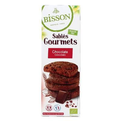 Bisson Sablés tout chocolat bio, 150g