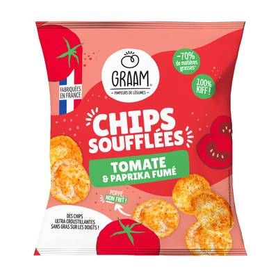 Graam Chips soufflées Tomate et Paprika Fumé, 20g