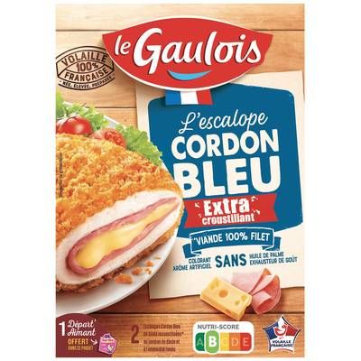 Le Gaulois Cordon Bleu Extra Croustillant, 2x100g