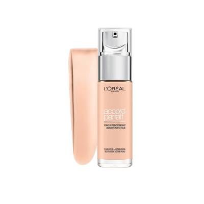 L'Oréal Paris Fond de teint fluide Accord Parfait, R1 Ivoire Rosé - 30ml