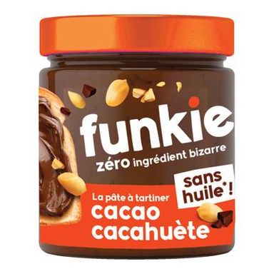 Funkie Pâte à Tartiner Cacao Cacahuètes Bio, 200g