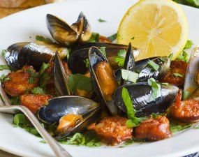 Moules au chorizo