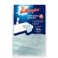 Ménatex Lavette microfibre spéciale salle de bains, 31 X 32 cm