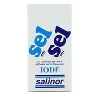 Salinor Sel fin de table iodé, 1kg