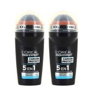 Men Expert Carbon Protect Déodorant Homme Anti traces jaunes Efficacité 48h, Lot de 2x50ml