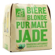 Jade Bière blonde pur malt Bio 4°5, 6x25cl