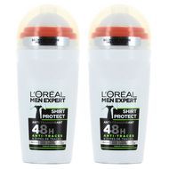 L'Oréal Men Expert Déodorant bille 48h shirt protect anti-traces, Lot de 2x50ml