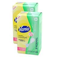 Vania Protège-slips Normal kotydia confort + à l'aloe vera, Lot de 2x28 pièces