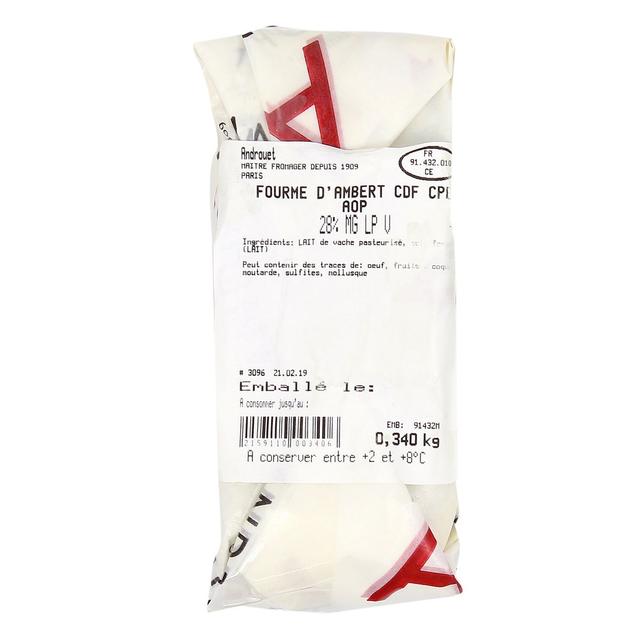 - Androuet, Maître Fromager - Fourme d'Ambert AOP - Lait de vache pasteurisé