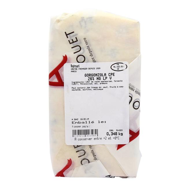 - Androuet, Maître Fromager - Gorgonzola AOP - Lait de vache pasteurisé