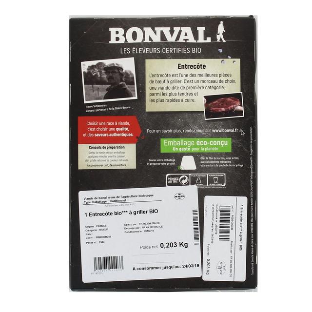 - Bonval - Entrecôte de Boeuf Bio