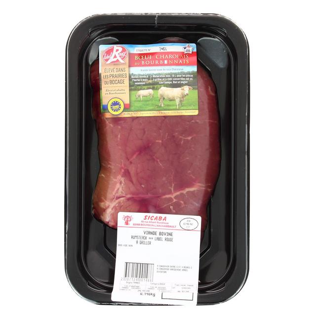 - Sicaba - Les Viandes Du Bourbonnais - 1 Rumsteak de boeuf Charolais IGP Label Rouge à griller