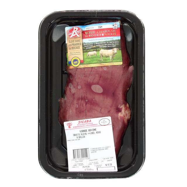 - Sicaba - Les Viandes Du Bourbonnais - 1 Bavette d'aloyau de Boeuf Charolais IGP Label Rouge à griller