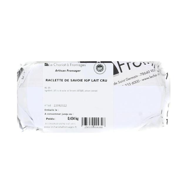 - Le Chariot à fromages, Artisan Fromager - Raclette de Savoie IGP Artisanale tranchée - Lait de vache cru