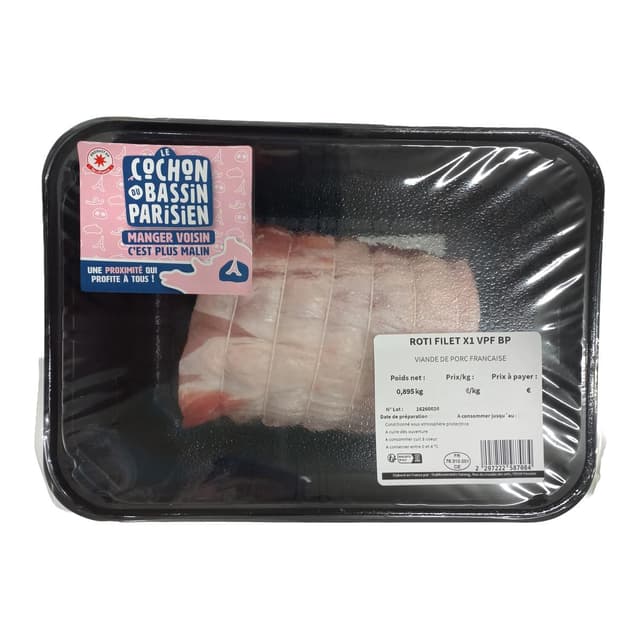 - Le COCHON du BASSIN PARISIEN - Rôti de Porc dans le Filet
