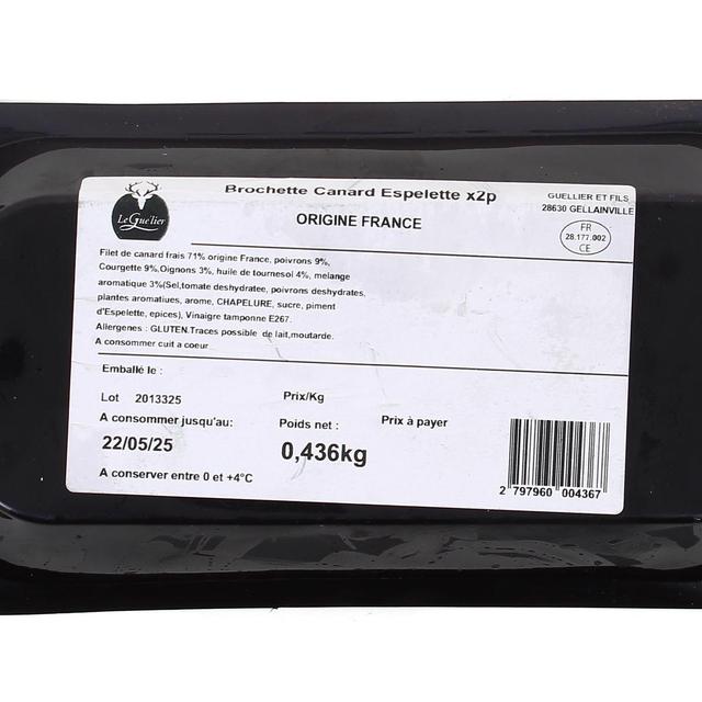 2797960000000 - Leguelier - Brochette de Canard au Piment Espelette