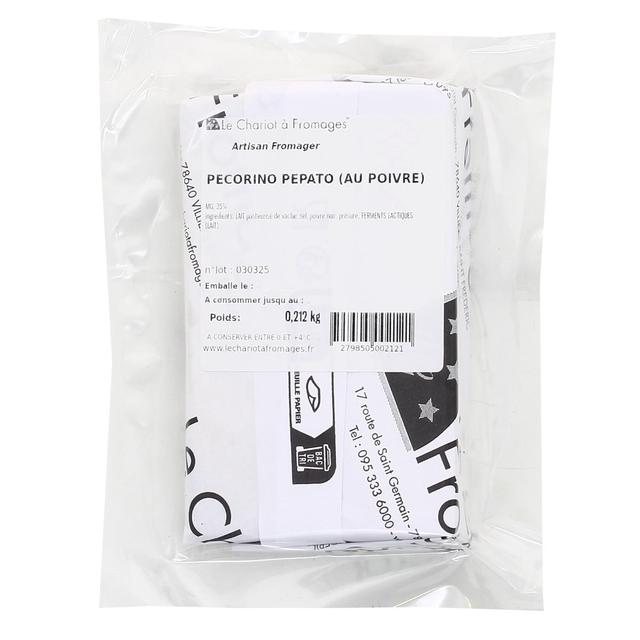 - Le Chariot à fromages, Artisan Fromager - Pecorino Pepato (au poivre)