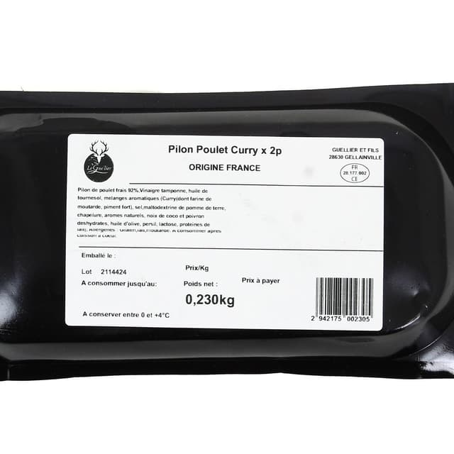 - Leguelier - Pilons de Poulet Marinés au Curry