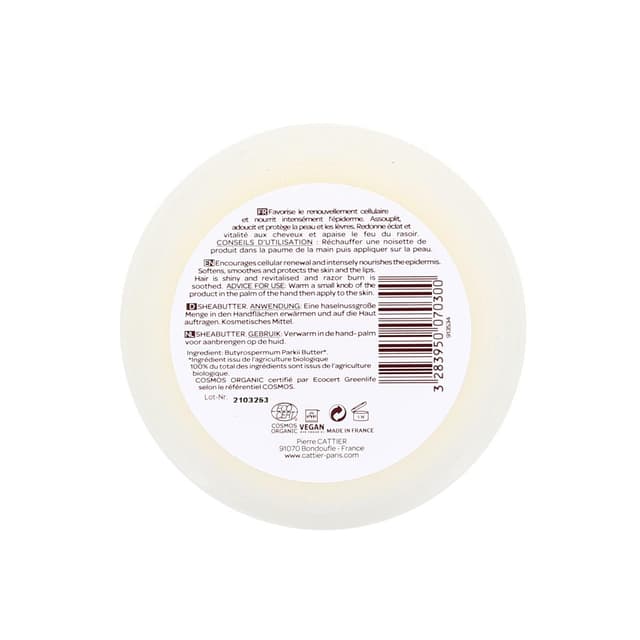 3283950070300 - Cattier - Beurre de karité Cosmébio