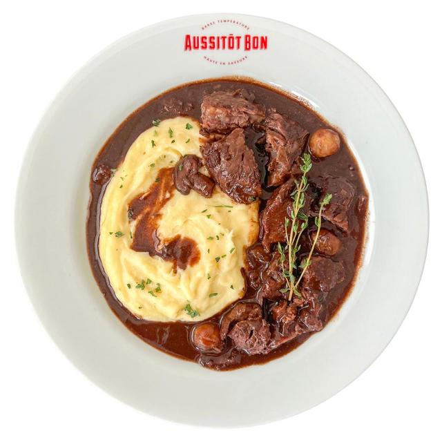3701565400300 - Aussitôt Bon - Joue de Boeuf Confite au Vin Rouge et Purée façon Grand-Mère