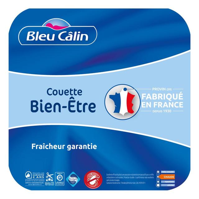 3153633460400 - Bleu calin - Couette anti-acariens et anti-bacteries SANITIZED