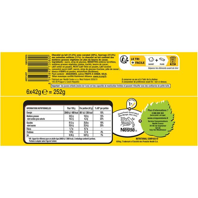 8593893720800 - Nuts - Barres de Chocolat et Noisettes