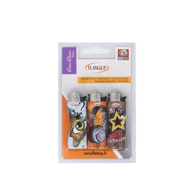 3298960911000 - Flam Up - Briquet Pierre Curve Décor Mini x3