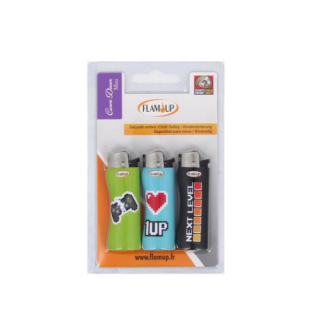 3298960911000 - Flam Up - Briquet Pierre Curve Décor Mini x3
