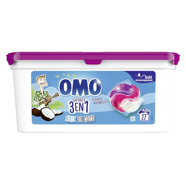 8720181001000 - Omo - Lessive capsule noix de coco 3en1