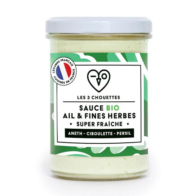3770007341600 - Les 3 Chouettes - Sauce Ail & Fines Herbes Bio